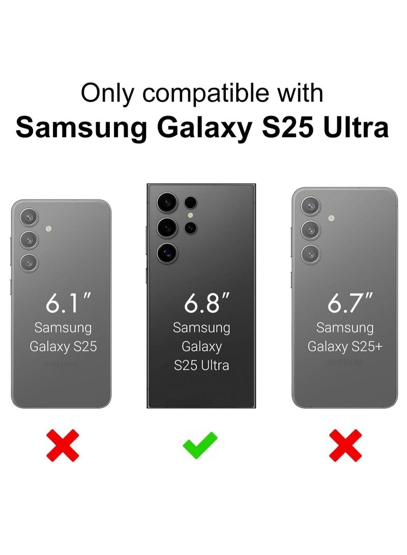 BORTONY Samsung S25 Ultra Case Liquid Silicone Case with Galaxy S25 Ultra Screen Protector Slim Fit Camera Protection Shockproof Phone Case Cover for Galaxy S25 Ultra 6.8 inch - Image 2