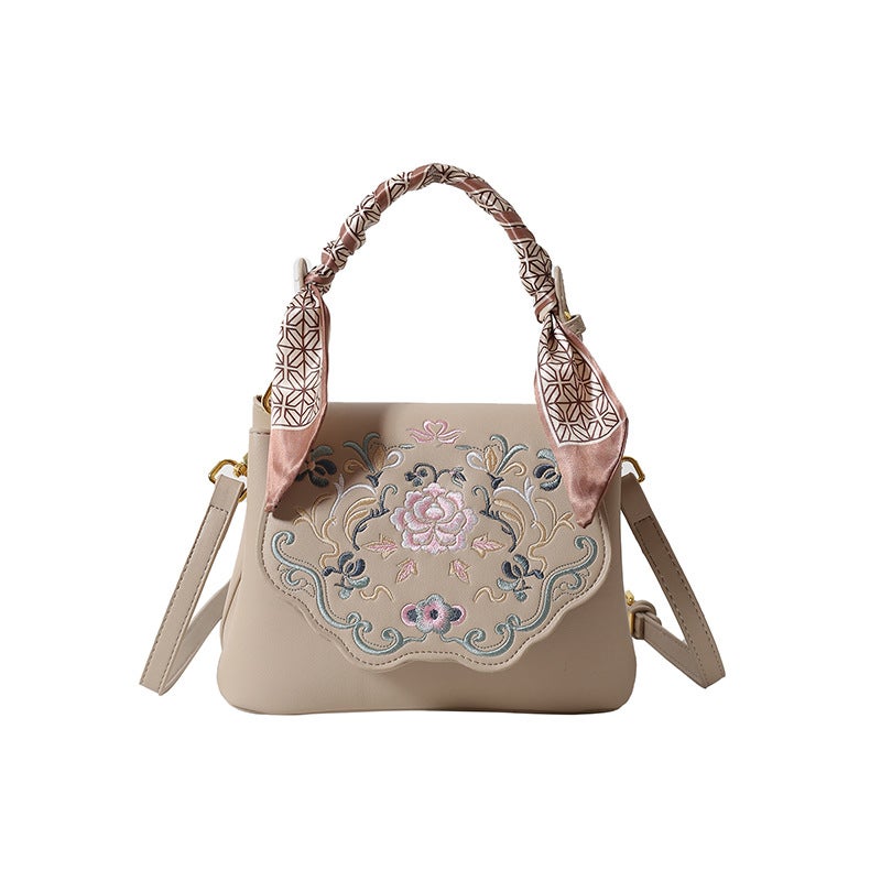 Niche Ethnic Style Embroidered Women'S Bag Texturized Shoulder Crossbody Handbag Fashion Retro National Style Women'S Bag - Image 1