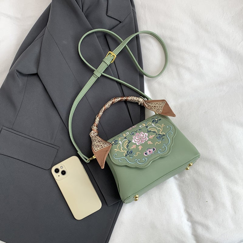 Niche Ethnic Style Embroidered Women'S Bag Texturized Shoulder Crossbody Handbag Fashion Retro National Style Women'S Bag - Image 5