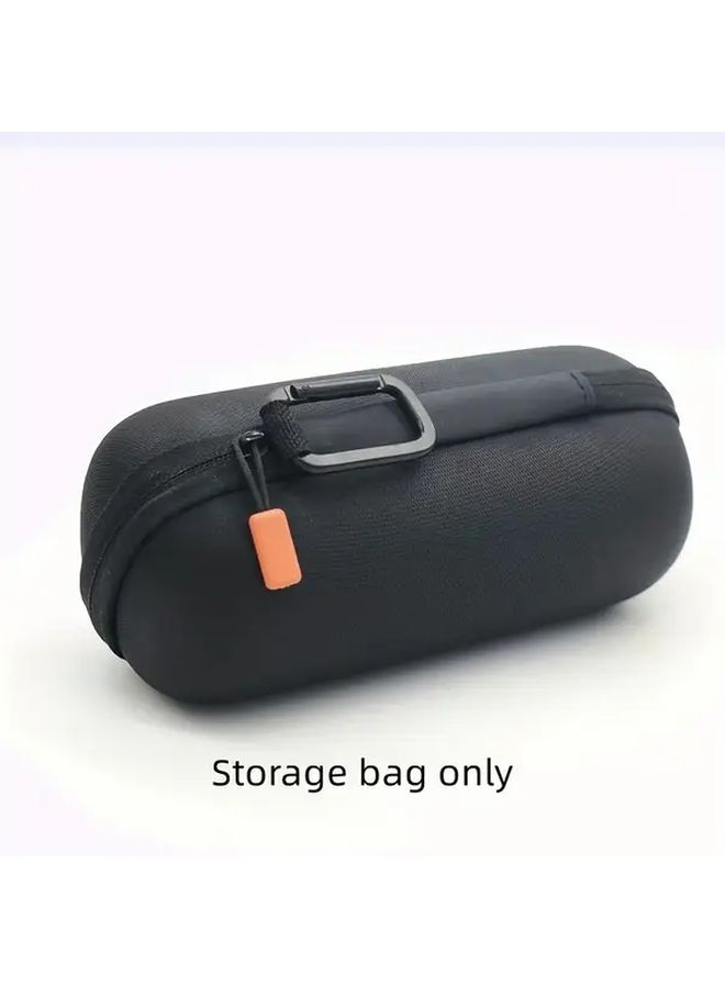 Black Shockproof Protective Carrying Case For Portable Wireless Speakers With Handle - Image 2
