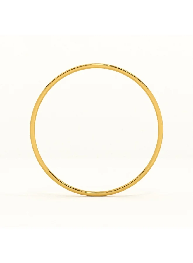 Palmonas PALMONAS 18k Gold Plated Plain Slim Gold Bangle for Women
