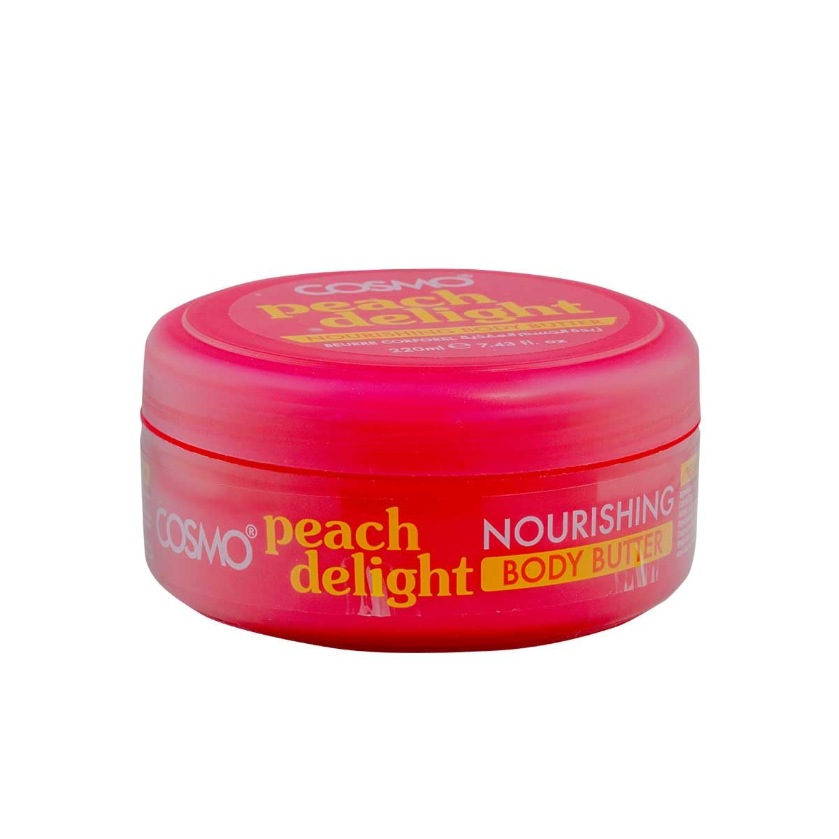 Cosmo Body Butter Nourishing Peach 220ml | Smooth, Soft Skin & Long-Lasting Moisture with Refreshing| Ideal for All Skin Types