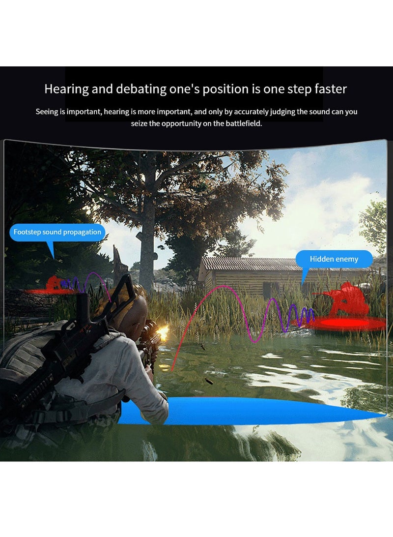 onikuma K19 Gaming Headset Headphones with Microphone, PS4 PS5 Xbox Headset with Mic & RGB LED Light Noise Cancelling Surround Sound for Playstation Computer PC Mac Xbox One-Black - Image 3