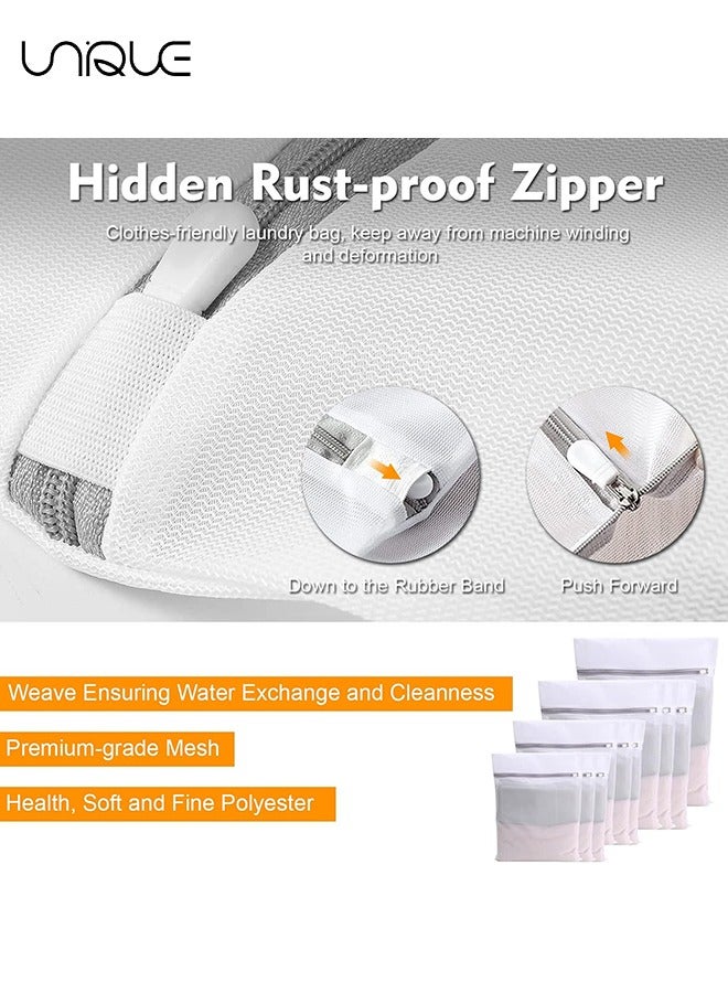 Unique Laundry Bag, 2 XX-Large Honeycomb Delicates Bags for Washing Machine, 24 x 24 Inches Laundry Bags, Mesh Wash Bag, Travel Storage Organize Bag, Travel Laundry Bag (White, 2 Large) - Image 5