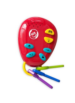 Lollipop Lollipop Kids Car Keys Sensory BabyToy: Teething Keys, Baby Rattle, All in One! Sensory Toys for Babies and Toddlers. Adventure Ready Batteries Included  - Image 1