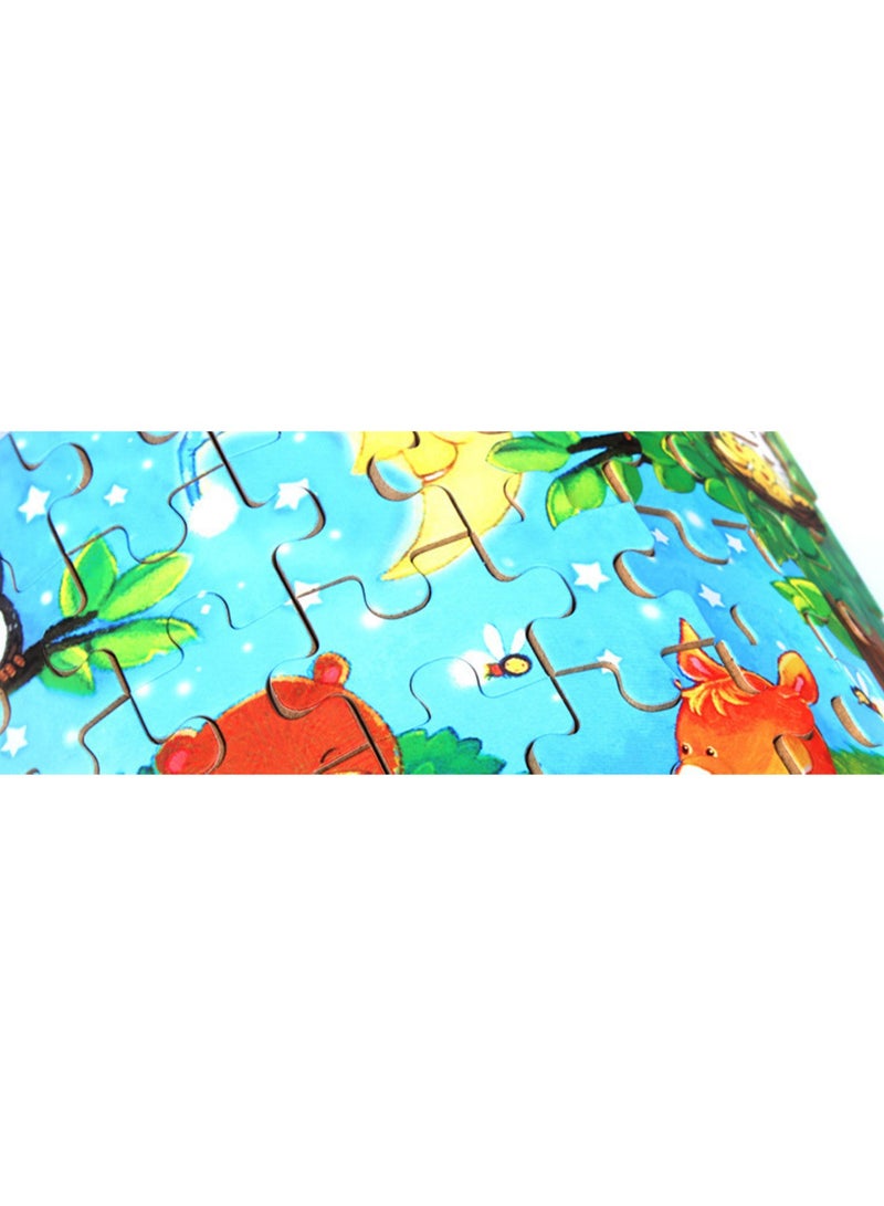 Children's Educational Wooden Cartoon Series Jigsaw Puzzles Suitable Boys and Girls Gift - Image 4
