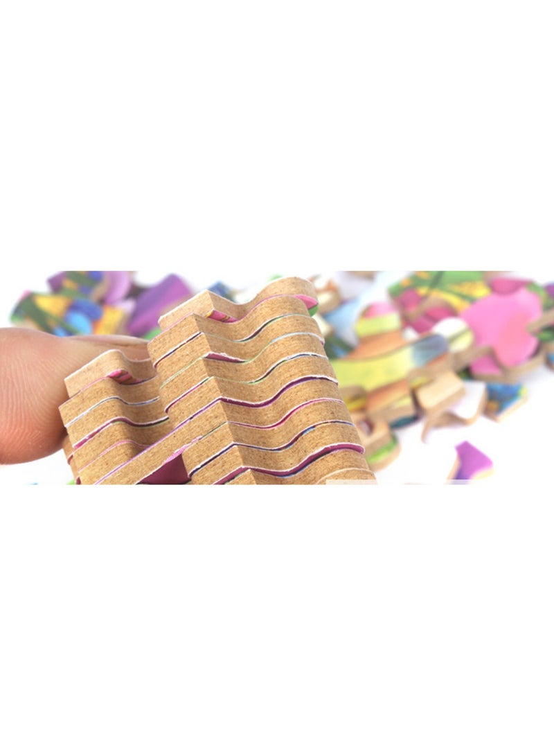 Children's Educational Wooden Cartoon Series Jigsaw Puzzles Suitable Boys and Girls Gift - Image 5