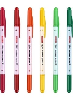 Dong-A Twin Name Pen 2 Set 12 Colors  - Image 2