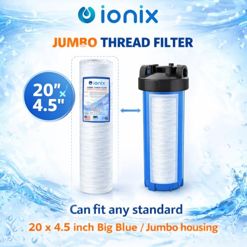 IONIX Jumbo Thread Filters, Jumbo Size Thread Filter for Whole House Water Filters, Over Head Tank Filters (2) - Image 4