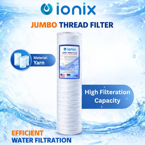 IONIX Jumbo Thread Filters, Jumbo Size Thread Filter for Whole House Water Filters, Over Head Tank Filters (2) - Image 3