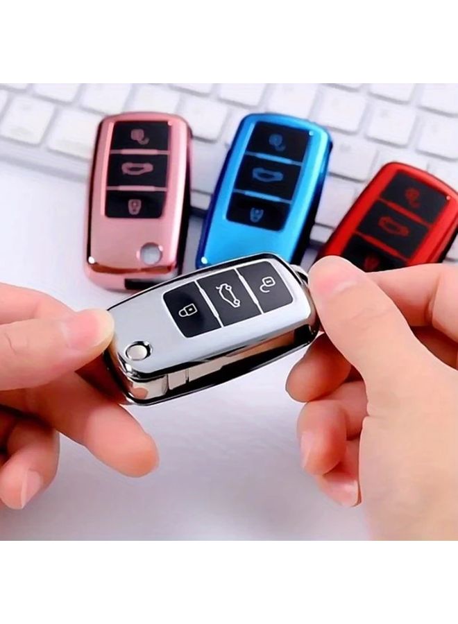 Red Portable Auto TPM Car Key Case Cover Compatible with Multiple Vehicle Models - Image 4
