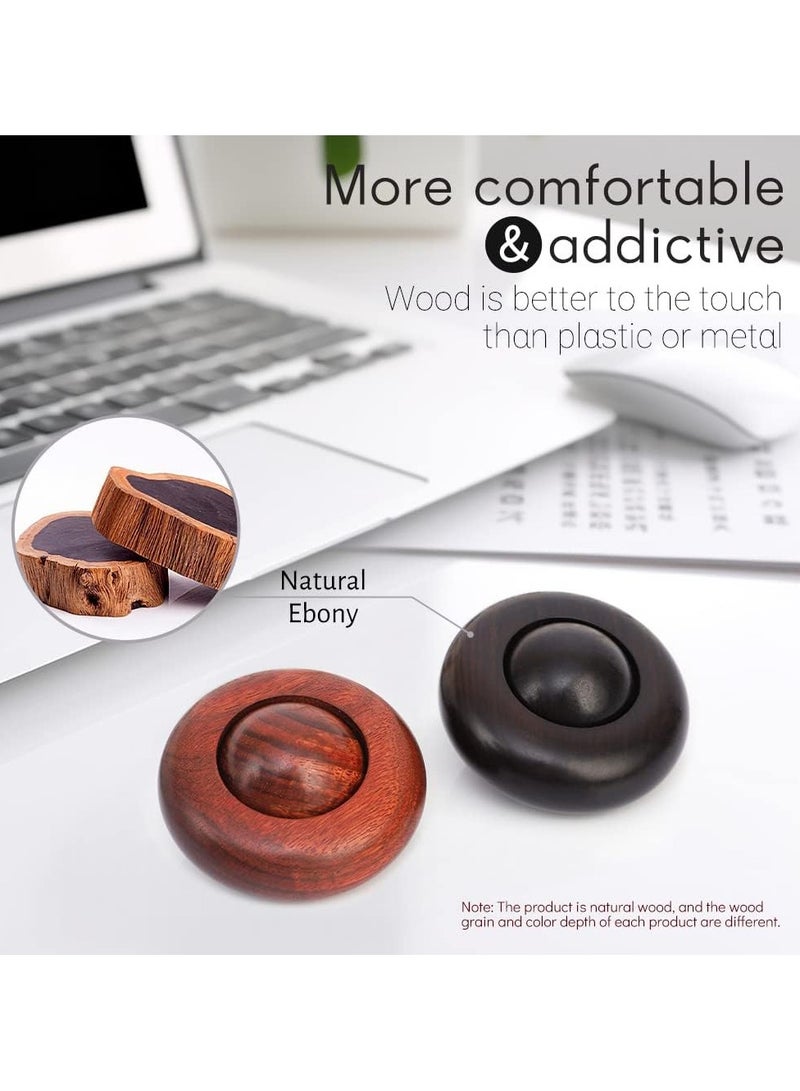 Mr. Penda 1 Pack Fidget Toys for Adults, Wooden Stress Relief Toy, Portable Figette Toys Adults Fidgets for Anxiety and Stress Balls, Quiet Fidget Cube Desk Toys for Office  - Image 3