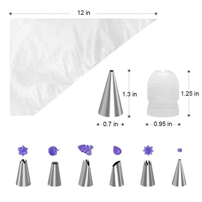 New 164pcs Cake Turntable Set Cake Decorating Supplies Pastry Tube Fondant Tool - Image 3