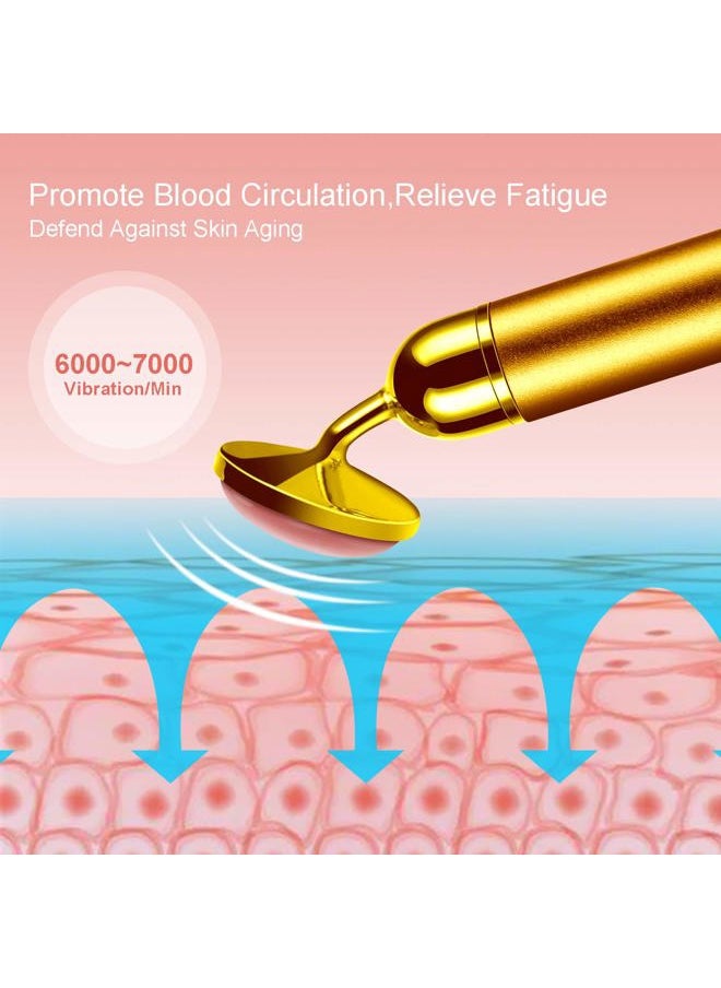 DANGSHAN 4-in-1 Face Massager Roller 24k Golden Face Roller, Arm Eye Nose Massage for Face Facial Massager Skin Care Tools  - Image 4