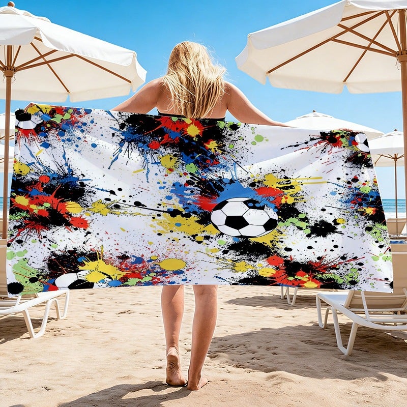 2026 World Cup Football Beach Towel