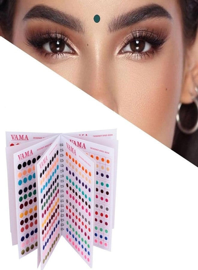 VAMA Fashions Multicolour Glitter Shaded Bindi Kumkum Sindoor Self Adhesive Forehead Sticker Bindiya Bindis Book Booklet for Women & Girls (Round Bindi) - Image 4