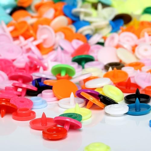 LIHAO Snaps and Snap Pliers Set, 375 Sets T5 Plastic Buttons for Sewing and Crafting - Image 3