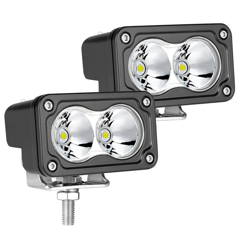 Auto Power Plus LED Pods 2Pcs 40W 3 Inch Driving Light Bar Off Road Spot Light Super Bright Work Light Cube LED Bumper Light Pod Fog Light for Truck ATV UTV Motorcycle Boat Offroad