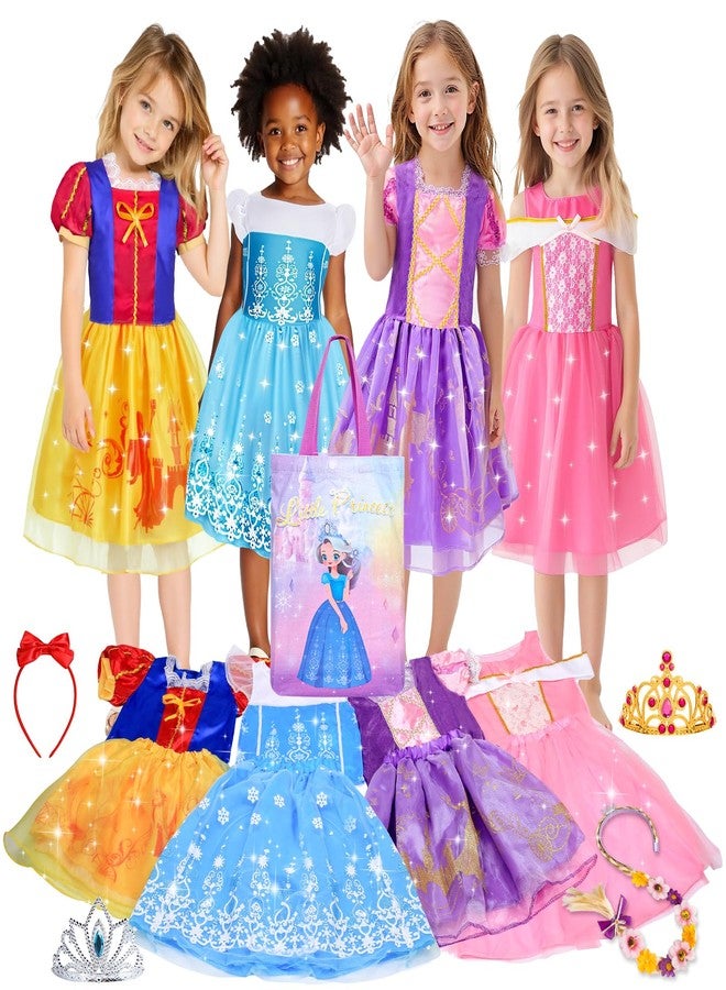 Meland Princess Dress Up - Princess Dresses for Girls with Princess Toys, Dress Up Clothes for Little Girls Pretend Play - Image 1