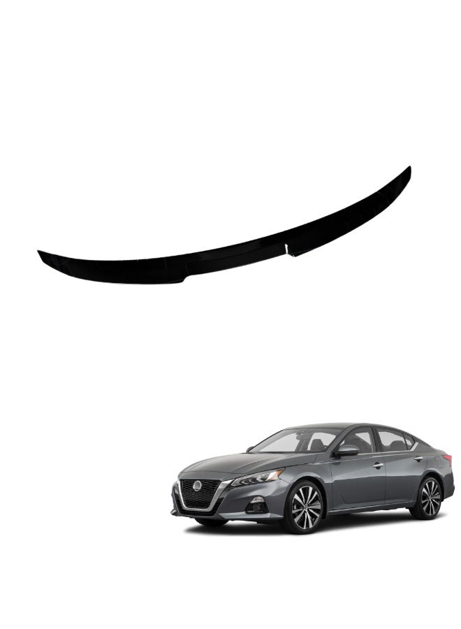 موتور فيت جناح خلفي أسود لامع لتناسب محرك لنيسان ألتيما (2020-2026) | تحذير من Gloss Black Trunk لحرق لفت بوت | تصميم الأداء الرياضي | تركيب سهل بدون حفر - Image 1