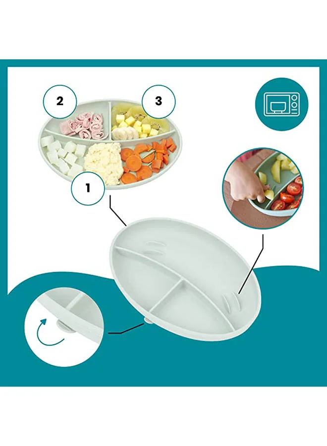babymoov Grow Isy Silicone Feeding Set For Children Aged 24 - 36 Months , Bpa - Free, Ergonomic Design , Non - Slip Base, Microwave And Dishwasher Safe