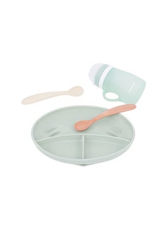 babymoov Grow Isy Silicone Feeding Set For Children Aged 24 - 36 Months , Bpa - Free, Ergonomic Design , Non - Slip Base, Microwave And Dishwasher Safe  - Image 1