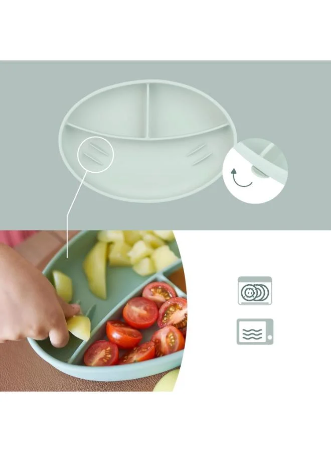 babymoov Grow Isy Silicone Feeding Set For Children Aged 24 - 36 Months , Bpa - Free, Ergonomic Design , Non - Slip Base, Microwave And Dishwasher Safe