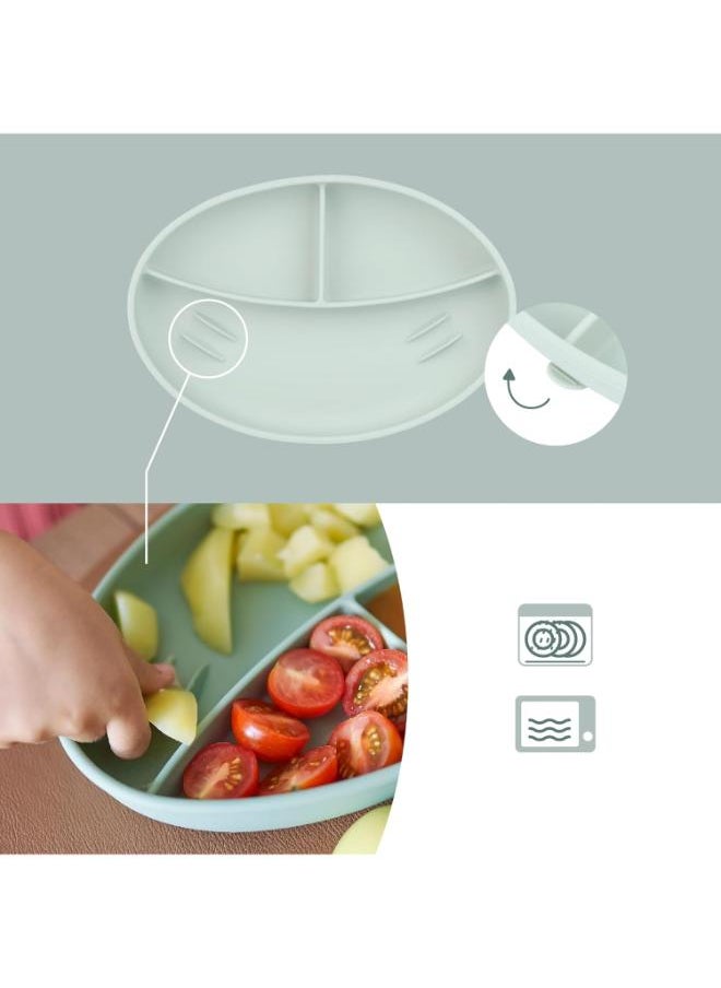 babymoov - Grow Isy Silicone Feeding Set For Children Aged 24 - 36 Months , Bpa - Free, Ergonomic Design , Non - Slip Base, Microwave And Dishwasher Safe - Image 1
