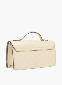 Le Confort Women Monogram Detail Crossbody Bag with Detachable Strap and Magnetic Closure Ramadan Collection  - Image 3