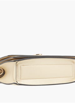 Le Confort Women Monogram Detail Crossbody Bag with Detachable Strap and Magnetic Closure Ramadan Collection  - Image 5