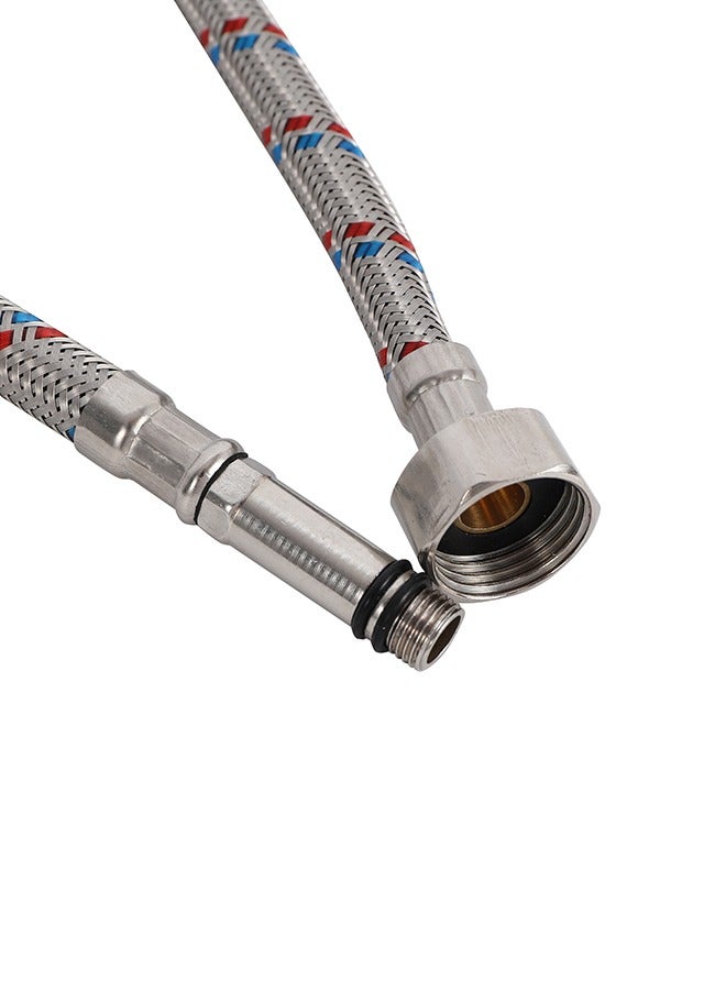 LAWAZIM Faucet Connector Stainless Steel -80cm- Durable Flexible Leak-Proof Water Supply Line for Kitchen, Bathroom Universal Fit for Easy Installation Anti-Corrosion Braided Hose for Long-Lasting Use - Image 3