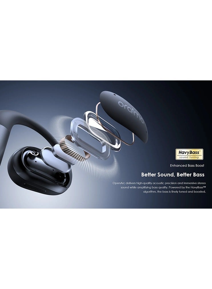 Oraimo Earbuds OpenArc Open Wear Wireless - Black black - Image 2