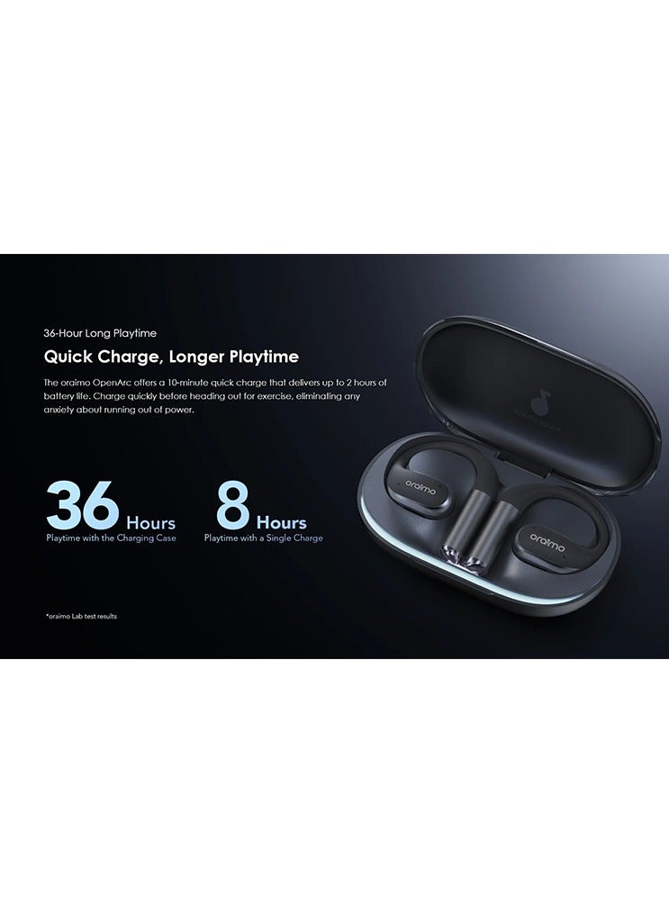 Oraimo Earbuds OpenArc Open Wear Wireless - Black black - Image 5