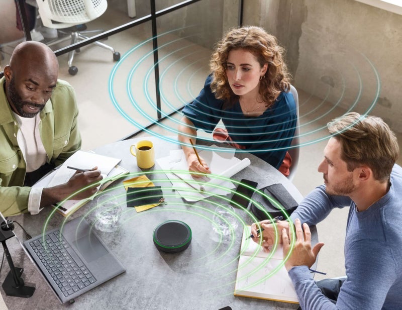 Jabra سماعة جابرا سبيك2 75 اللاسلكية بلوتوث - سماعة محمولة مع 4 ميكروفونات لإلغاء الضوضاء، مكبرات صوت كاملة النطاق 65 مم وصوت عريض للغاية - سماعة معتمدة من مايكروسوفت تيمز - رمادي داكن - Image 2