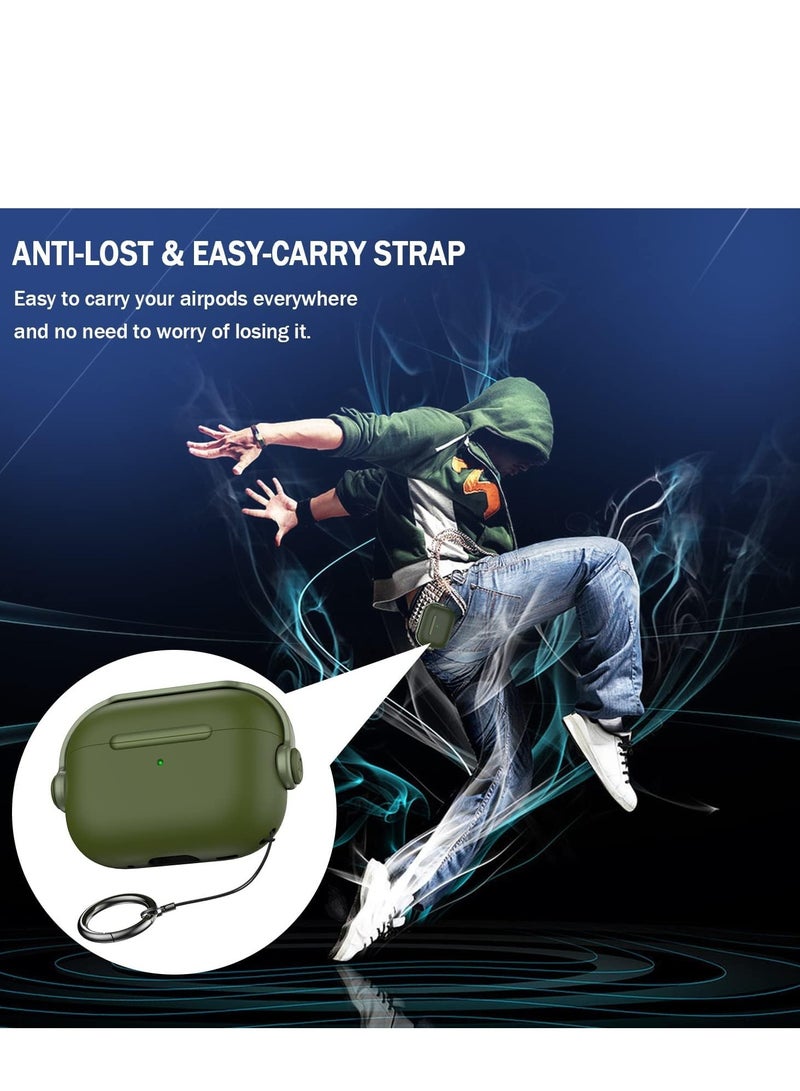 AirPods 3 Case Cover for Women Men, Unique Musician Headset Design, PC Material Protective Case with Keychain Compatible with Airpods 3rd Generation 2021 Green - Image 5