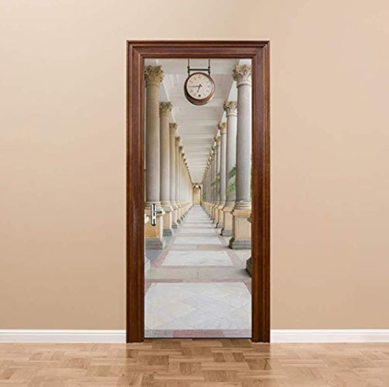 3D Door Sticker Living Room Kid's Room Poster PVC Stickers Wall Sticker-XX