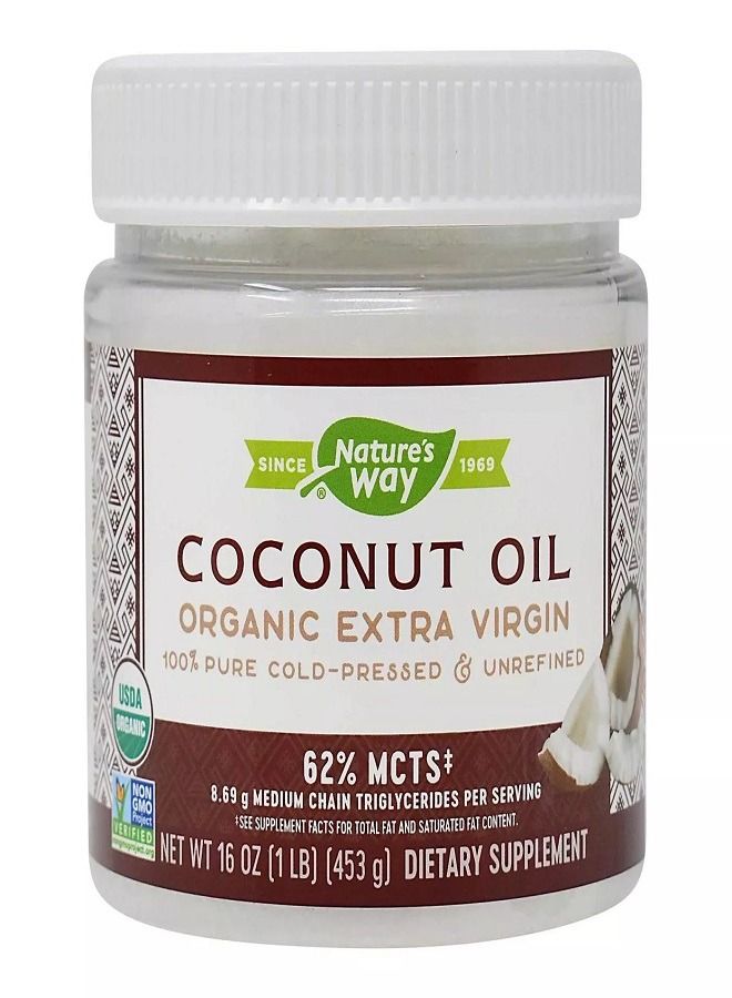 Nature way Nature's Way Organic Extra Virgin Coconut Oil 16 Oz (454 g) - Image 1