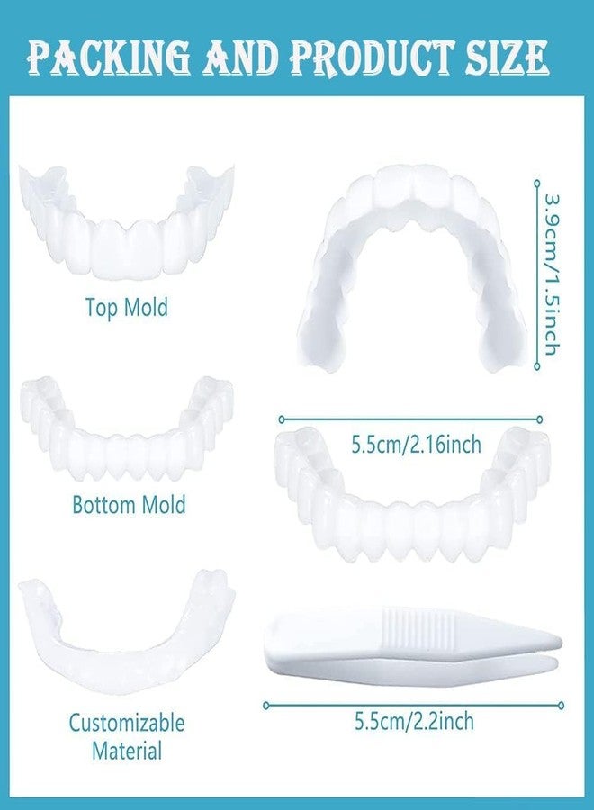 Bittern Snap-On Instant Perfect Smile Veneers Comfortable Flex Fit Dentures for Top & Bottom Teeth White Tooth Cosmetic Cover (1) - Image 3