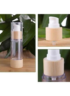 2Pcs 100Ml 3.4Oz Empty Plastic Airless Vacuum Pump Press Bottles Lotion Dispenser With Eco Bamboo Lid And Bottom Travel Makeup Cosmetic Containers Jar Vials For Emulsion Essence Serum - pzsku/Z352C8BD510E27677A8FAZ/45/_/1706506163/d93a383e-7c28-4708-9f99-a9d567b923d2