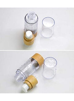 2Pcs 100Ml 3.4Oz Empty Plastic Airless Vacuum Pump Press Bottles Lotion Dispenser With Eco Bamboo Lid And Bottom Travel Makeup Cosmetic Containers Jar Vials For Emulsion Essence Serum - pzsku/Z352C8BD510E27677A8FAZ/45/_/1706506167/4c69831b-578b-4635-b1ca-0d7b3471db50