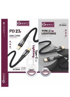 Saafo Series USB C to Lightning Cable 20W PD Fast Charging Data Transfer Type-C Head for Apple iPhone 13 12 11 Pro Max Mini XS X 8 7 6 5 SE iPad and More (1m) Black