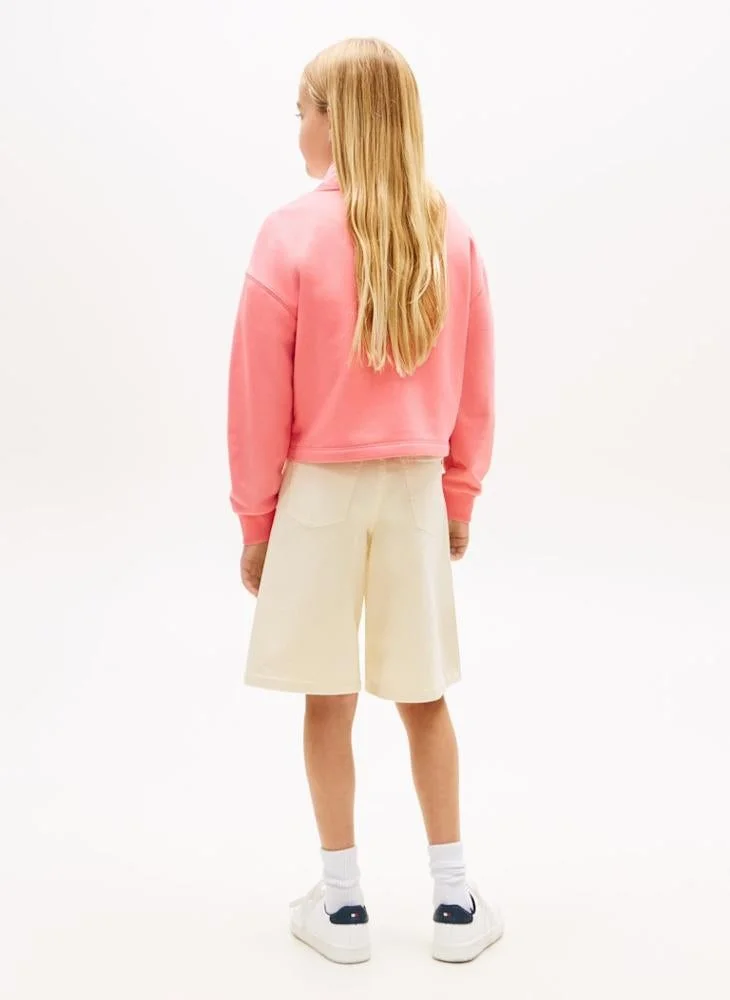 TOMMY HILFIGER Kids Glitter Tommy Crew Sweatshirt