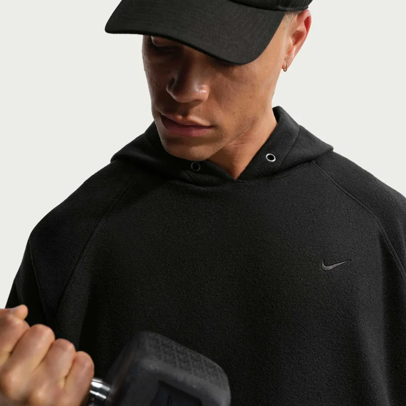 Nike Black Men's Athletic Club Dri-FIT Training Hoodie for Men | Best Price UAE