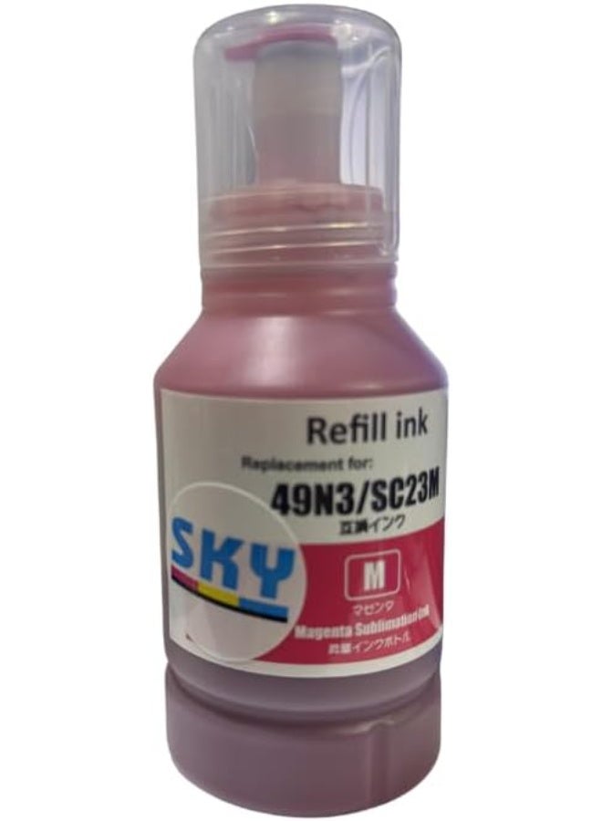 SKY T49N/SC23 Magenta Premium Color Compatible Sublimation Ink bottle 140ml for Epson SC-F100 SC-F500 - Image 1