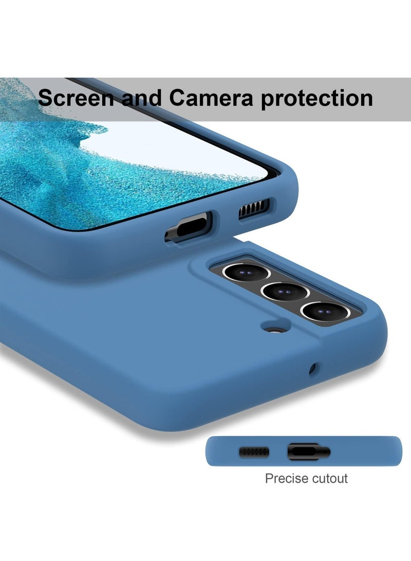YoYoTech Samsung S22 Plus Liquid Silicon Case Slim-Soft Shockproof Protective with Microfiber Lining Galaxy S22 Plus 6.6-inch 2022 Silicon Case - Blue - Image 2