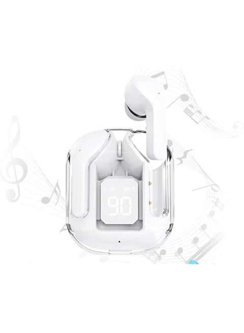 Bluetooth Earphones Portable Wireless Headphones with Deep and Powerful Pure Bass Sound Ear Buds Wireless Earbuds in-Ear Stereo Wireless Earphones Built-in Mic  LED Display