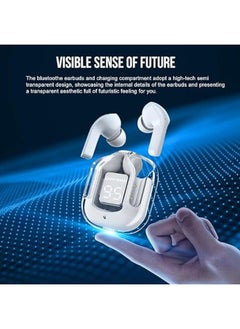 ShebSheb Bluetooth Earphones Portable Wireless Headphones with Deep and Powerful Pure Bass Sound Ear Buds Wireless Earbuds in-Ear Stereo Wireless Earphones Built-in Mic  LED Display  - Image 5