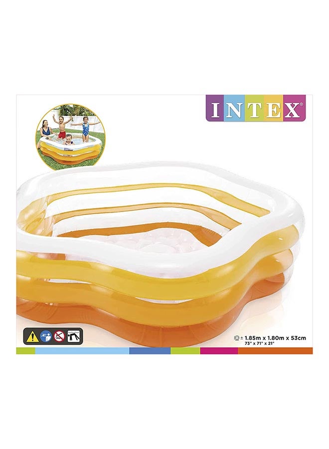 INTEX Swimming Pool For Kids Inflatable Foldable Portable Lightweight Swimming Pool  Assorted 185x180x53cm - Image 5