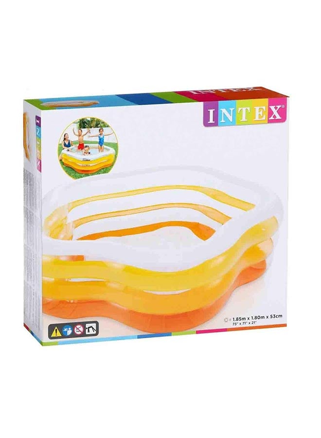 INTEX Swimming Pool For Kids Inflatable Foldable Portable Lightweight Swimming Pool  Assorted 185x180x53cm - Image 4