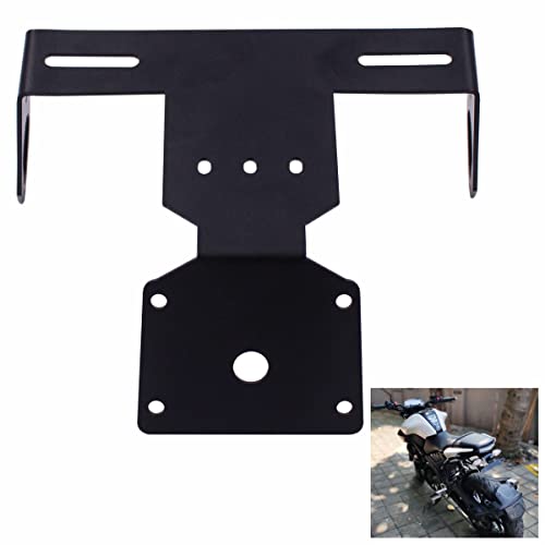SORAX License Plate Holder Fender Eliminator Rear Tail Tidy CNC Aluminium Anti-Rust Material Compatible with MT15 Model Bike (Black) - Image 1